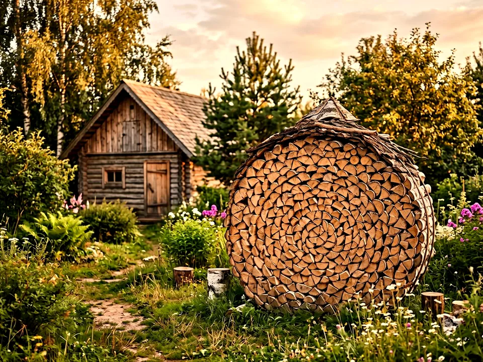Дуб + укладка в дровник, Новопетровское, улица Дровяная, 20